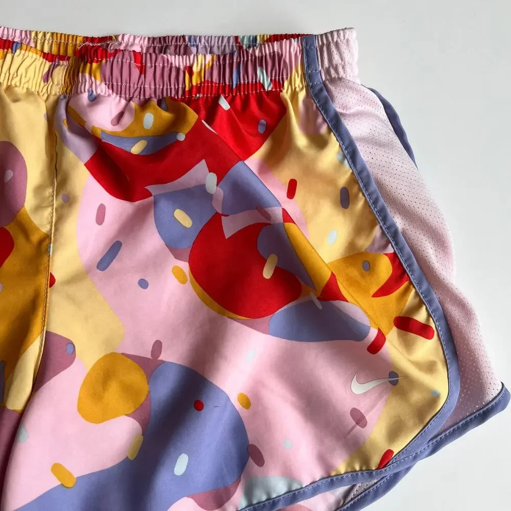 Nike Athletic Shorts & Striped Sports Bra - Picture 4 of 14